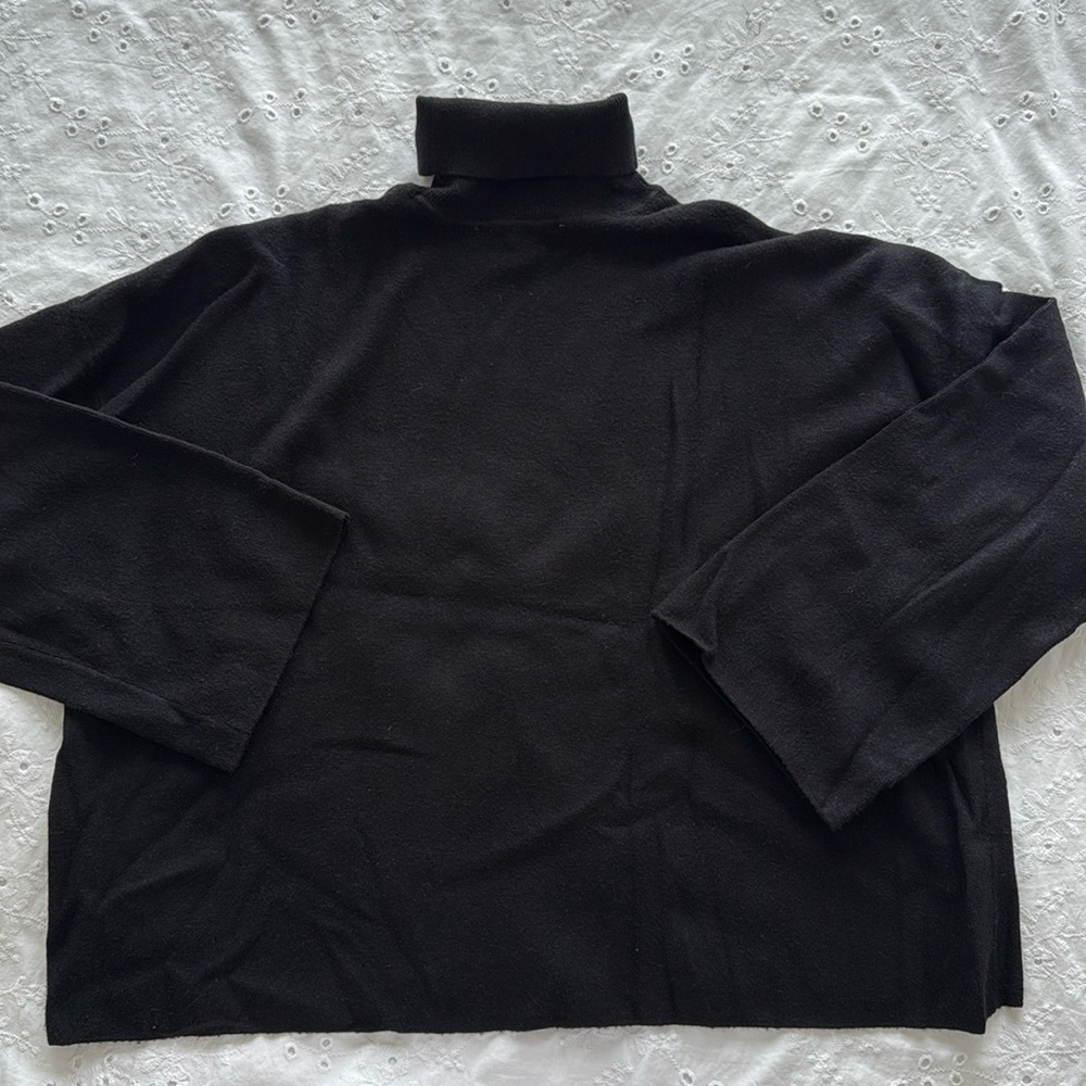 Black Turtleneck Sweater (Size L)